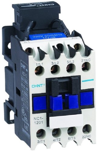 Контактор CHINT NC1-1208 3п 2НО+2НЗ 12А 230В тип АС3 картинка